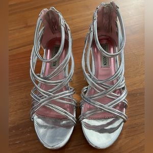 Girls Steve Madden size 2 sandals worn 1x for an event.  Small marks in heels
